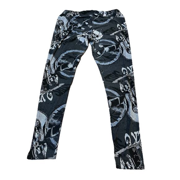 LuLaRoe Nightmare Before Christmas Jack & Sally Adult Leggings Tall & Curvy - Picture 5 of 5